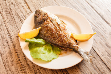 Roasted fish