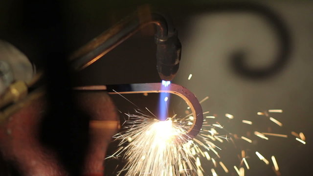 spark from welding