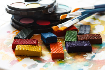 watercolor paints