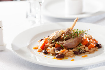 rabbit with vegetables