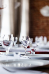 tables set for meal