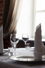 tables set for meal