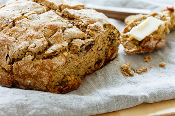 homemade wholegrain bread