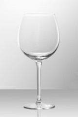 Empty Bordeaux glass