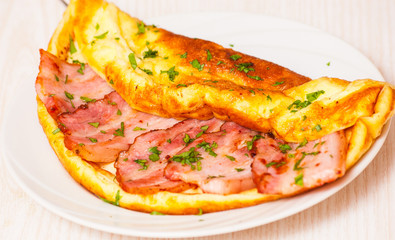 Bacon omelet