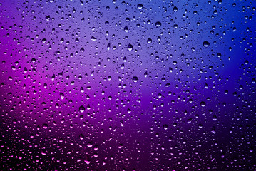 Raindrops on a window pane