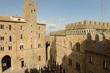 Obraz premium frontal view of Palazzo Vescovile-Volterra, Tuscany-Italy