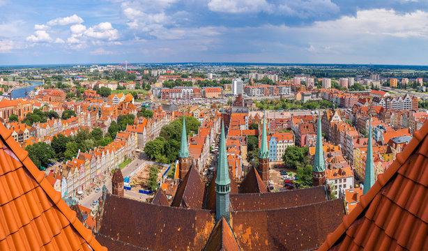 Gdansk, aerial view, Poland