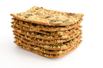 Stapel Knäckebrot