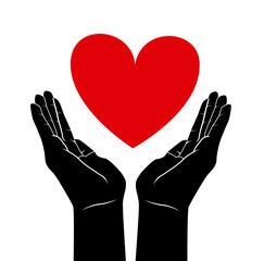 Obraz premium hands love