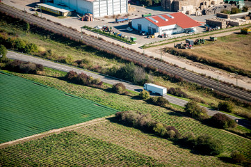 Lkw Auf Straße Transport Schifferstadt