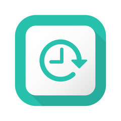 Flat Long Shadow Button - Vector 