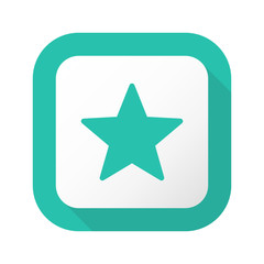 Flat Long Shadow Button - Vector 