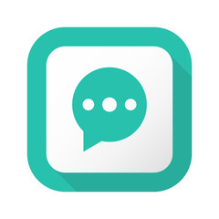 Flat Long Shadow Button - Vector 