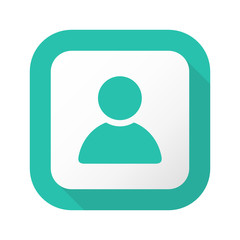 Flat Long Shadow Button - Vector 