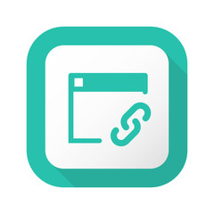 Flat Long Shadow Button - Vector 