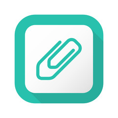 Flat Long Shadow Button - Vector 