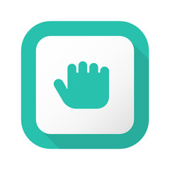 Obraz premium Flat Long Shadow Button - Vector 