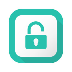 Flat Long Shadow Button - Vector 