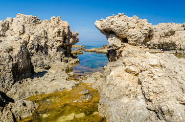Mediterranean Beach in Milazzo, Sicily