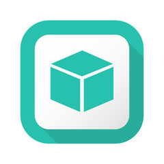 Flat Long Shadow Button - Vector 