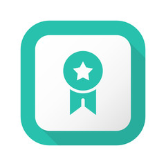 Flat Long Shadow Button - Vector 