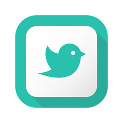 Flat Long Shadow Button - Vector 