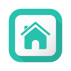 Flat Long Shadow Button - Vector 