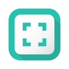 Flat Long Shadow Button - Vector 