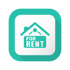 Flat Long Shadow Button - Vector 