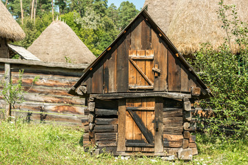 Old Chicken Coop In Romanian Village