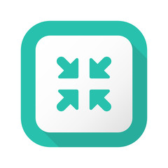 Flat Long Shadow Button - Vector 