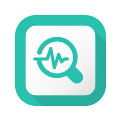 Flat Long Shadow Button - Vector 