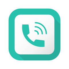 Flat Long Shadow Button - Vector 