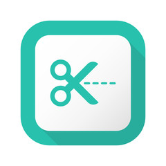 Fototapeta premium Flat Long Shadow Button - Vector 