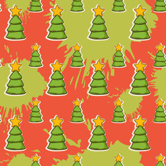 Vector abstract with Christmas tree pattern