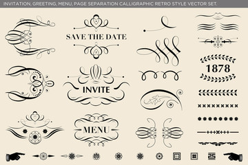 Calligraphic ornaments and page dividers.