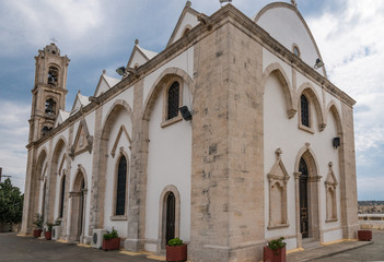 Fototapeta na wymiar Cyprus - Orthodox Christian church in village of Ormideia