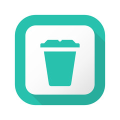 Flat Long Shadow Button - Vector 