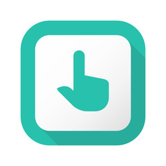 Obraz premium Flat Long Shadow Button - Vector 