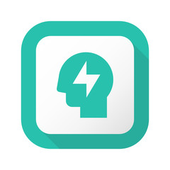 Flat Long Shadow Button - Vector 