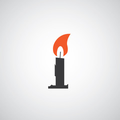 vector candle symbol