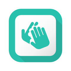 Obraz premium Flat Long Shadow Button - Vector 