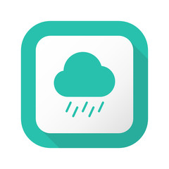 Flat Long Shadow Button - Vector 