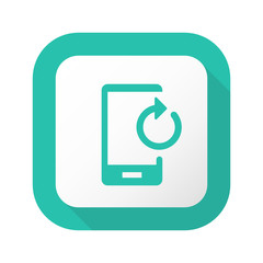 Flat Long Shadow Button - Vector 