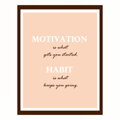 Inspirational and motivational quote. Effects poster, frame, col