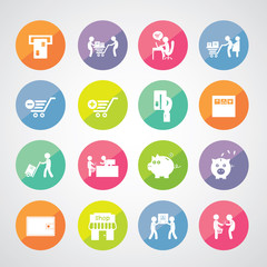 shopping and delivery icon