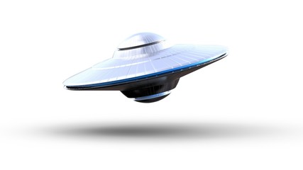 ufo isolated on white background © efks