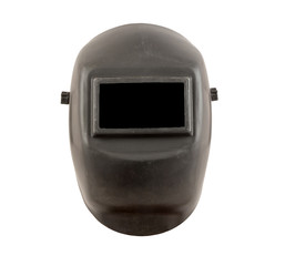 welding mask with black safety glass - obrazy, fototapety, plakaty