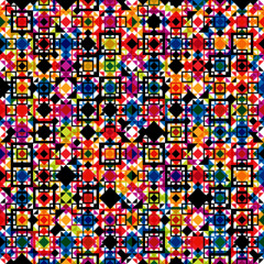 Seamless geometric pattern, colorful ver.